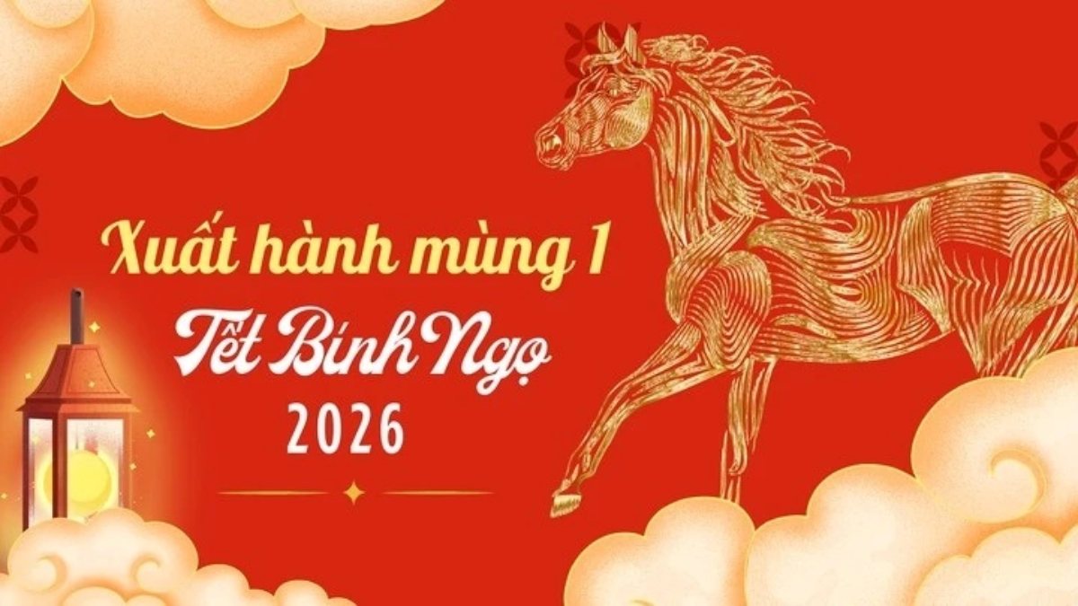 Hướng tốt, giờ đẹp xuất hành mùng 1 Tết Bính Ngọ 2026