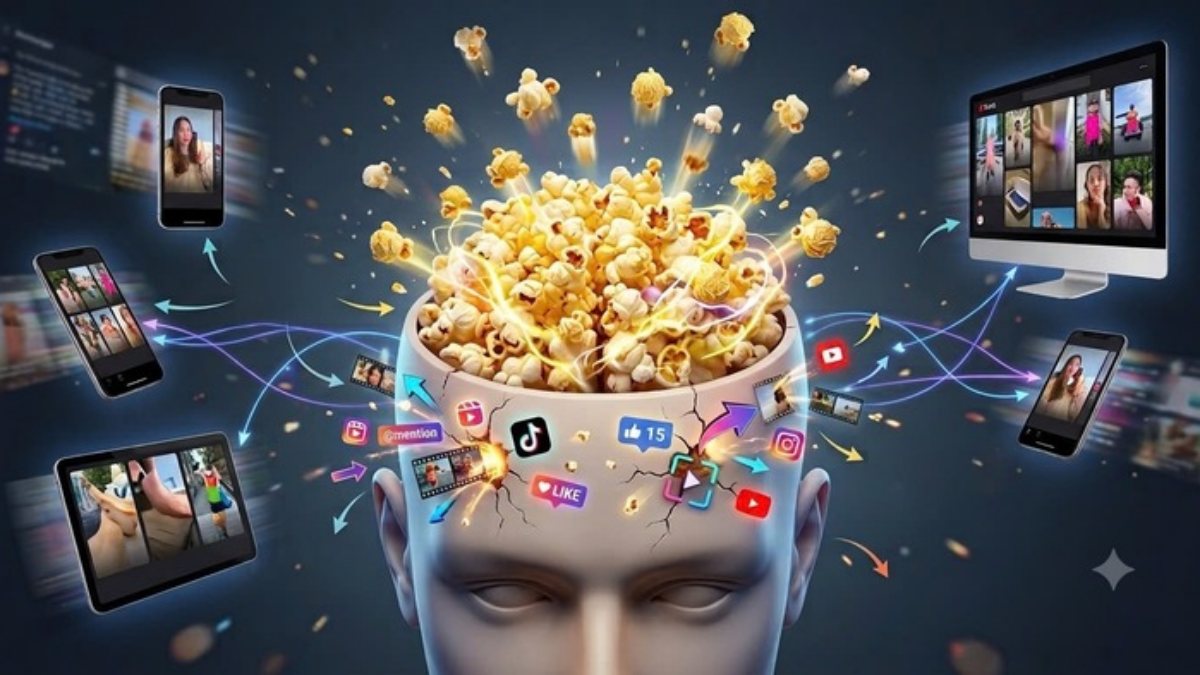 Lướt video ngắn quá nhiều, người trẻ đối mặt hiện tượng 'não bỏng ngô'