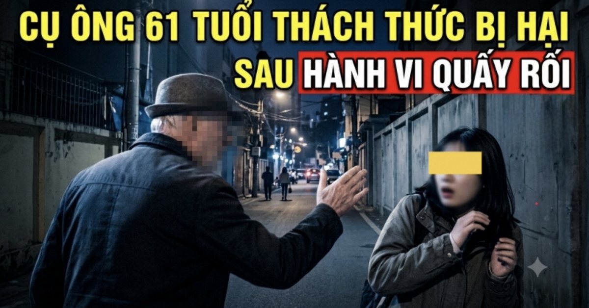 Người đàn ông 61 tuổi quấy rối cô gái 24 tuổi mà còn thách thức?