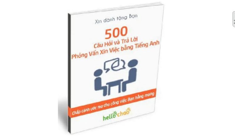 TẢI Sách 500 Câu Hỏi và Trả Lời Phỏng Vấn Xin Việc bằng Tiếng Anh PDF miễn phí