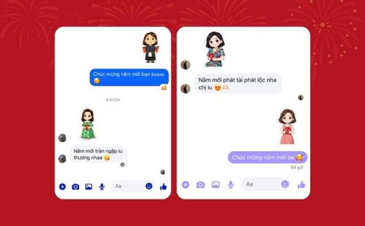 Hướng dẫn cách tạo sticker xin lì xì trên tin nhắn Facebook Messenger