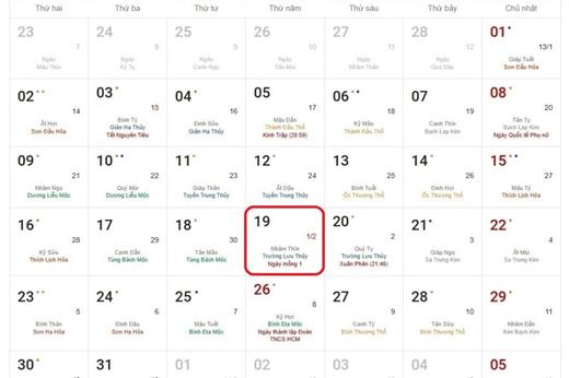 Âm lịch 19/3 - Lịch âm hôm nay 19/3 chính xác nhất - Lịch vạn niên ngày 19/3/2026
