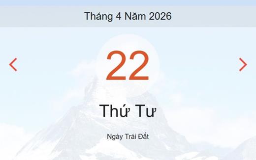 Xem ngay lịch âm dương hôm nay 22/04
