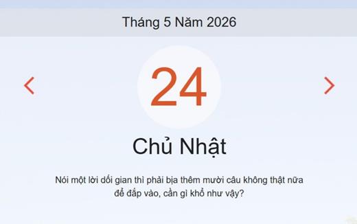 Xem ngay lịch âm dương hôm nay 25/05