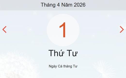 Xem ngay lịch âm dương hôm nay 1/4