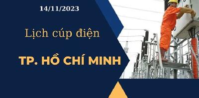 Lịch cúp điện hôm nay tại TP.HCM ngày 14/11/2023