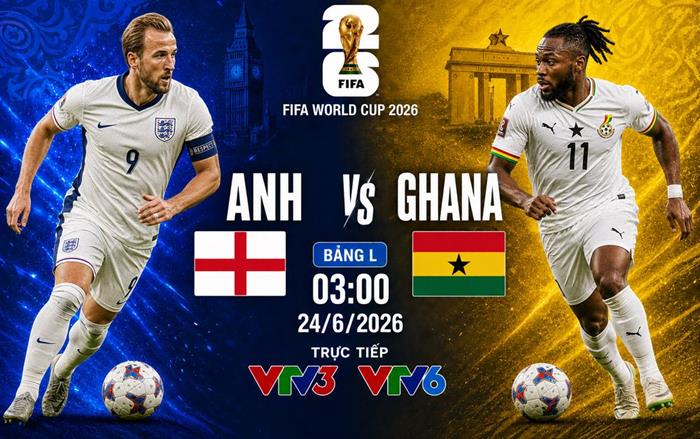 Nhận định trận Anh vs Ghana (3h00, 24/6), World Cup 2026 bảng L: Lực lượng, đối đầu, tỷ lệ chiến thắng