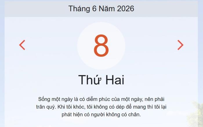Xem lịch âm dương hôm nay 08-06
