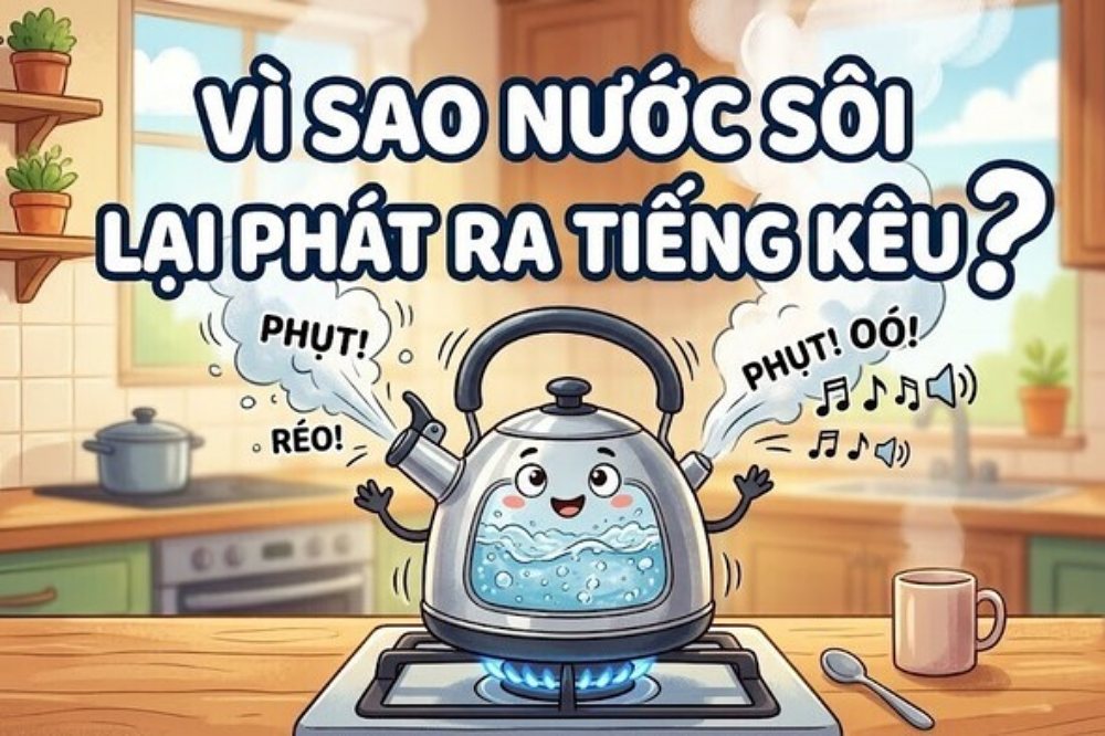 Vì sao nước sôi lại phát ra tiếng kêu?