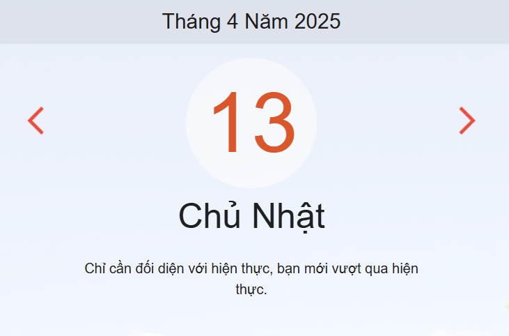 Lịch âm 13/4 - Âm lịch hôm nay 13/4 - lịch vạn niên ngày 13/4/2025