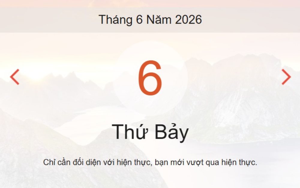 Xem ngay lịch âm dương hôm nay 06-06
