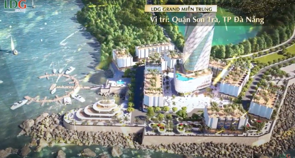 Phối cảnh dự án LDG Grand Miền Trung tại Quận Sơn Trà, TP Đà Nẵng