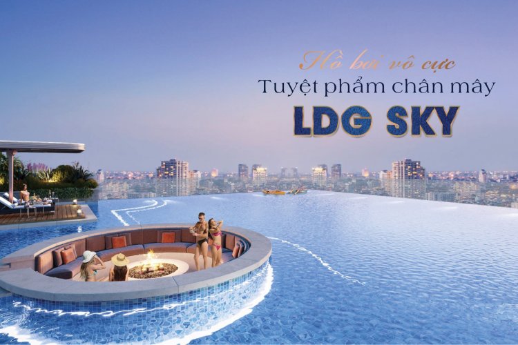 Phối cảnh hồ bơi Vô cực tuyệt phẩm chân mây LDG Sky