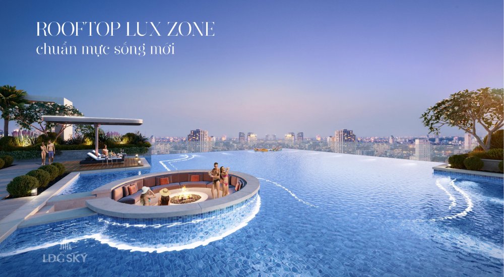 Tiện ích Rooftop Luxzone chuẩn mực sống mới