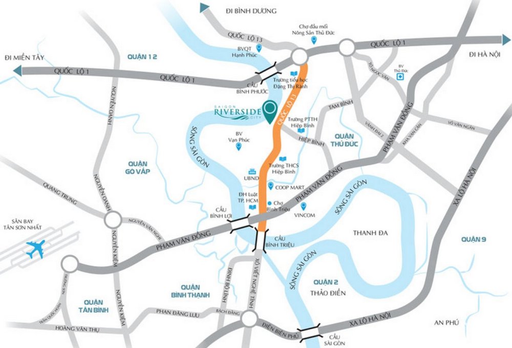 Vi trí tiềm năng lớn của dự án căn hộ LDG River