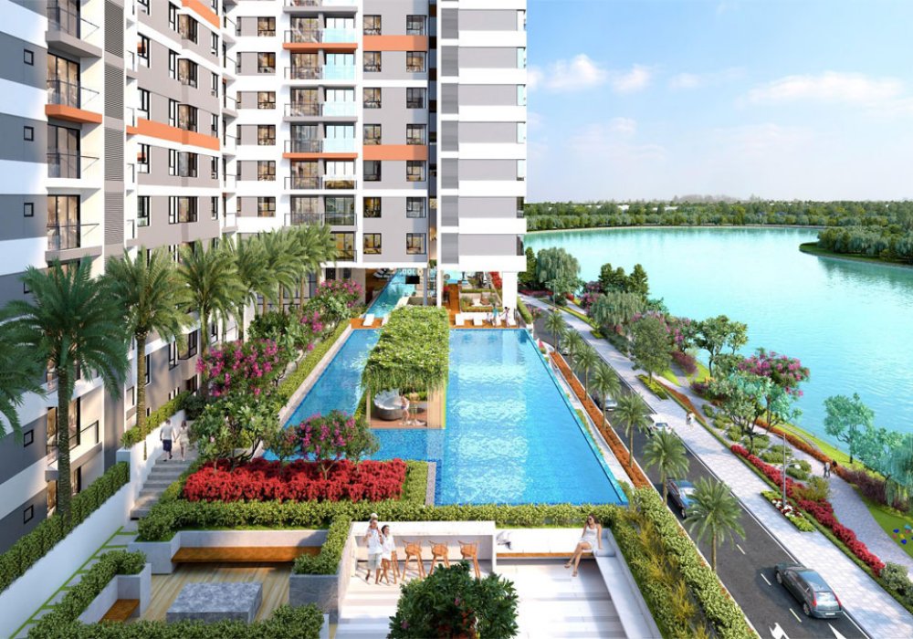 Hồ bơi dự án căn hộ LDG River