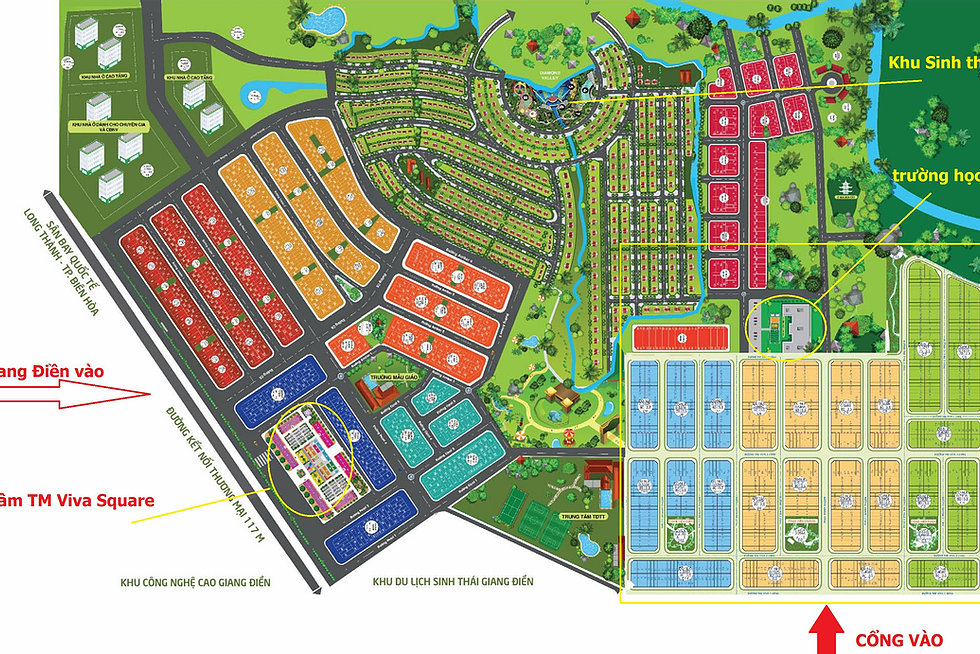 Mặt bằng phối cảnh dự án The Viva City