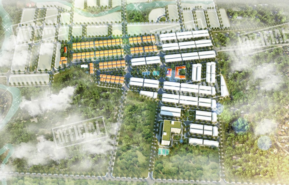 Phối cảnh toàn khu dự án Viva Park tại Giang Điền, Trảng Bom