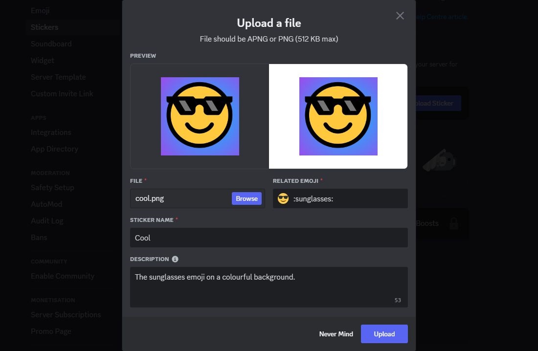 Adding and Utilizing Stickers on Discord